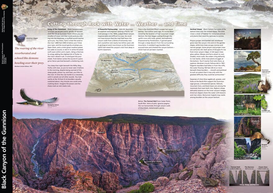 Official NPS map of Black Canyon Of The Gunnison (Unigrid)
