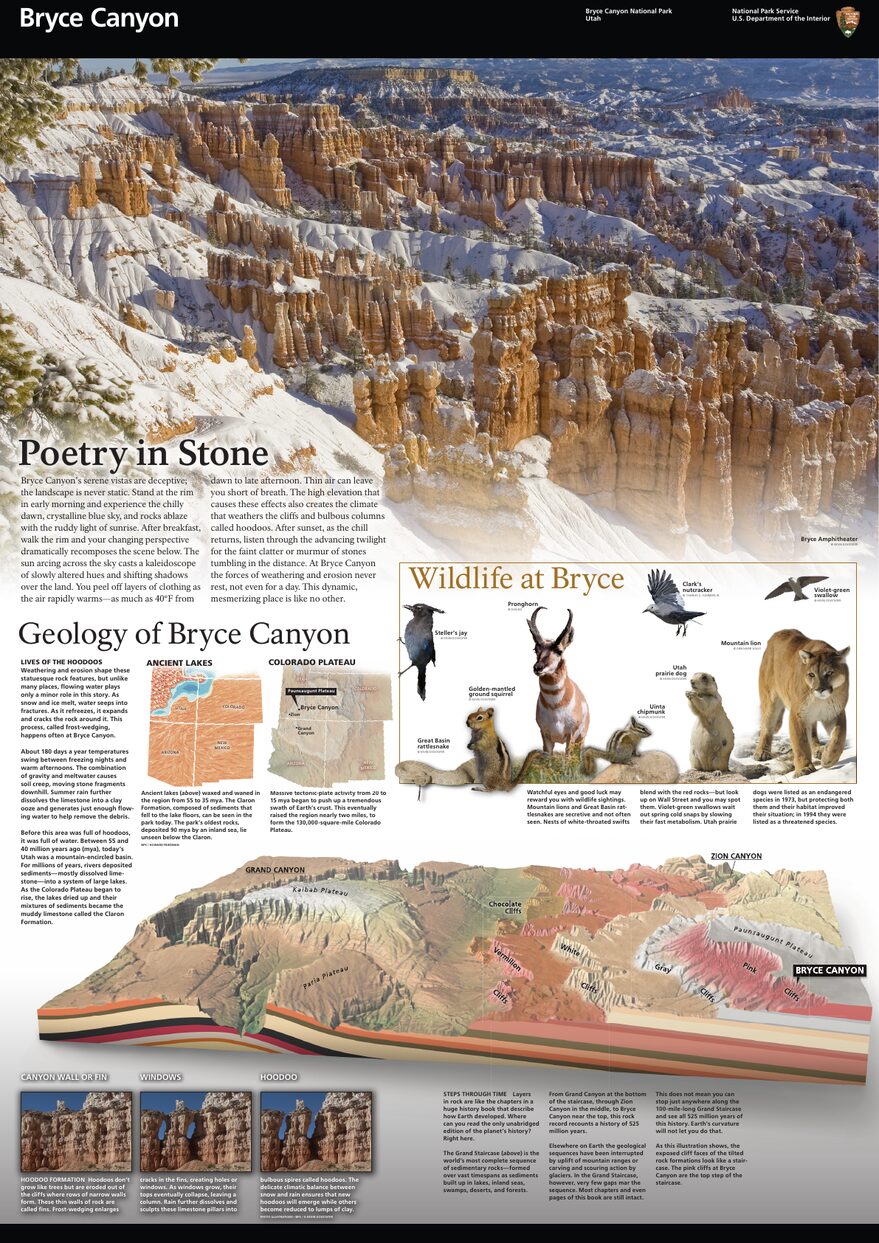 Official NPS map of Bryce Canyon (Unigrid)