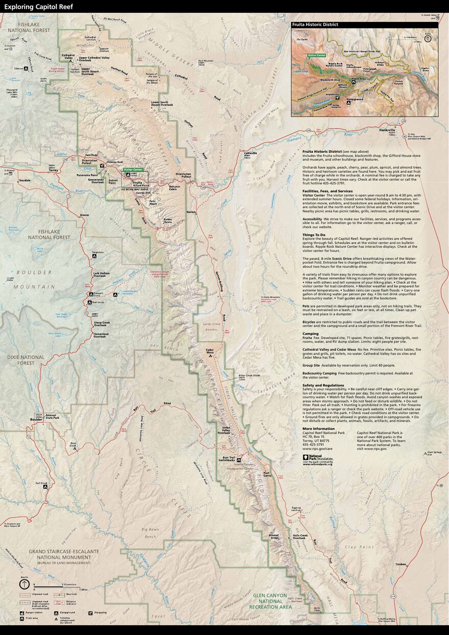 Official NPS map of Capitol Reef (Unigrid)