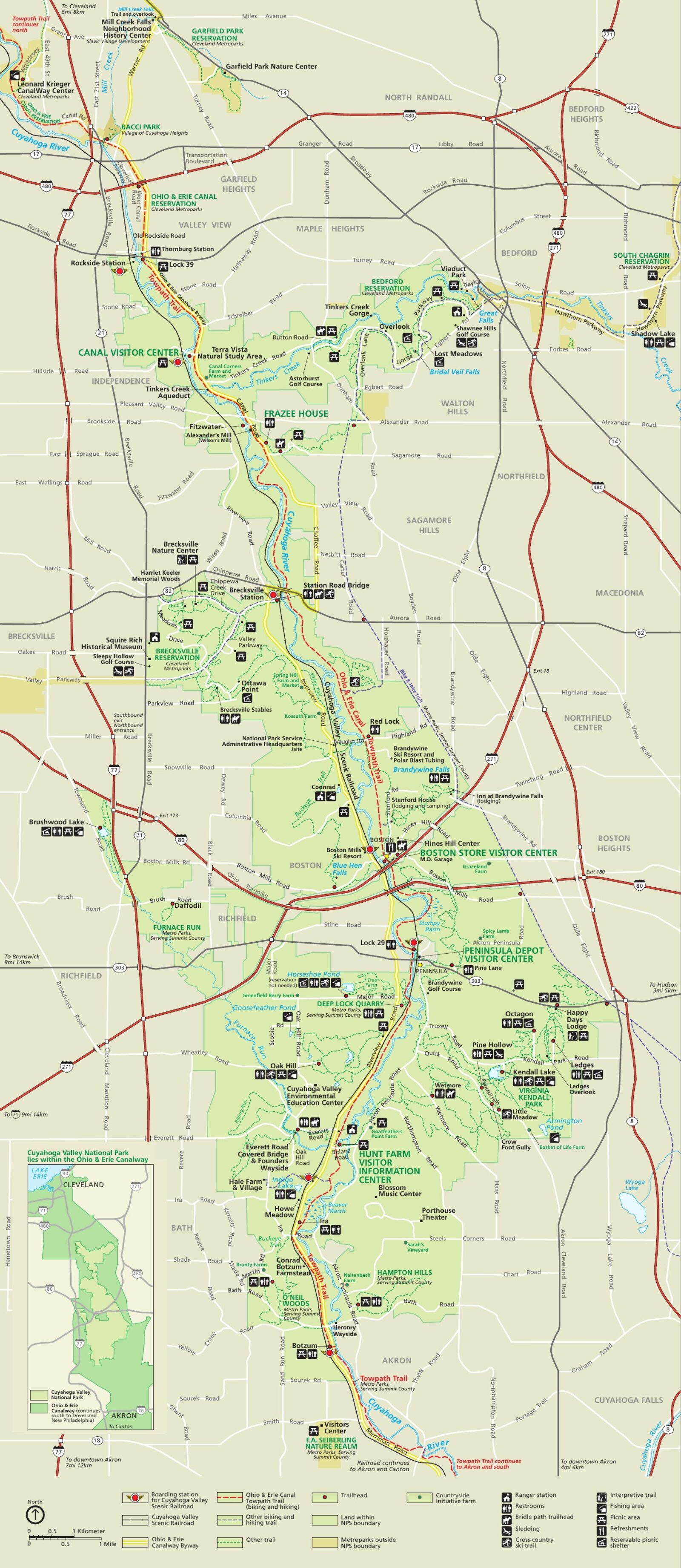 Official NPS map of Cuyahoga Valley (Unigrid)