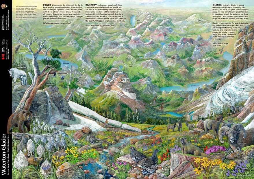Official NPS map of Glacier (Unigrid)