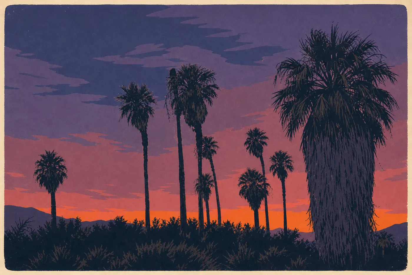 Illustration sérigraphiée :