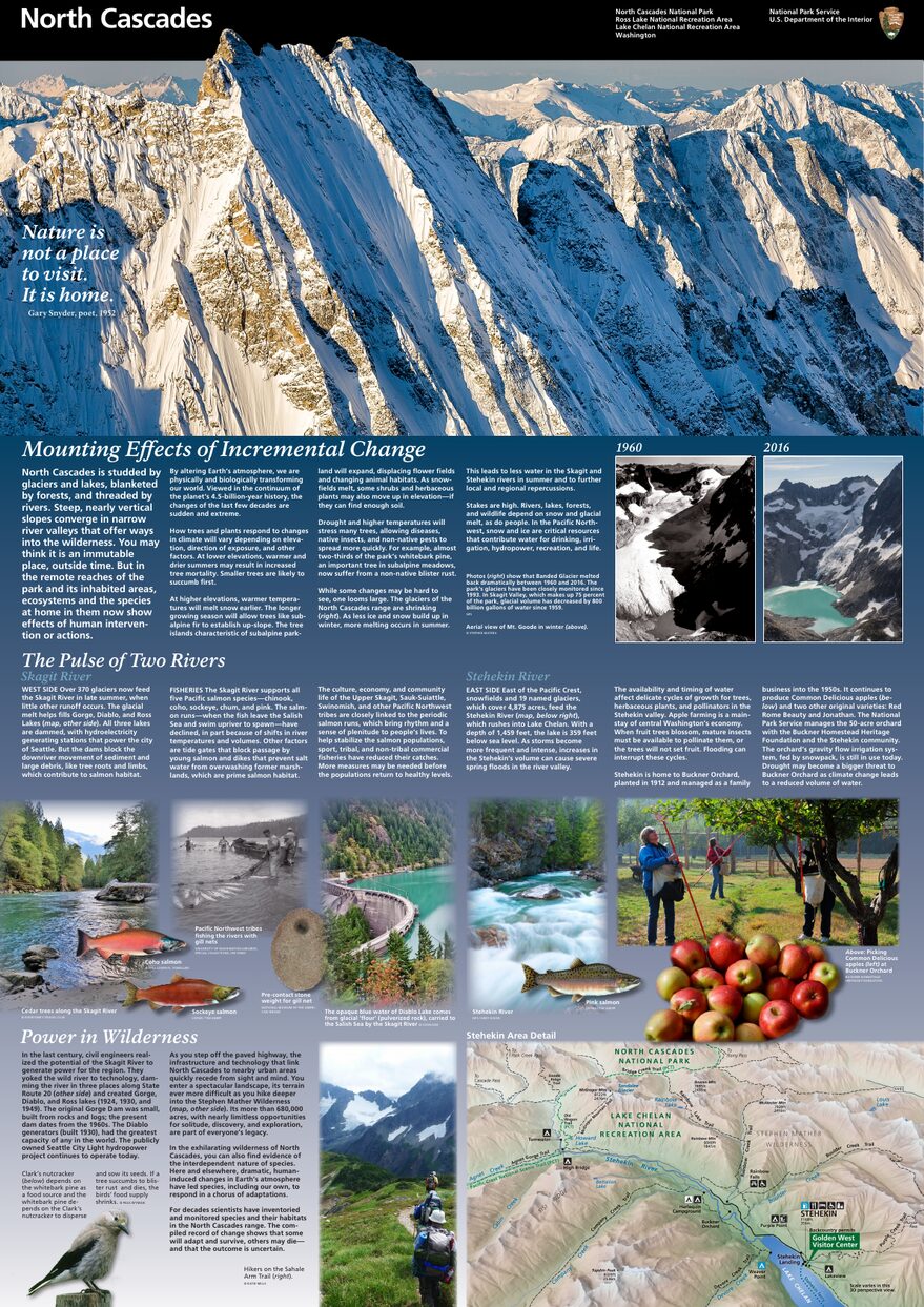 Official NPS map of North Cascades (Unigrid)