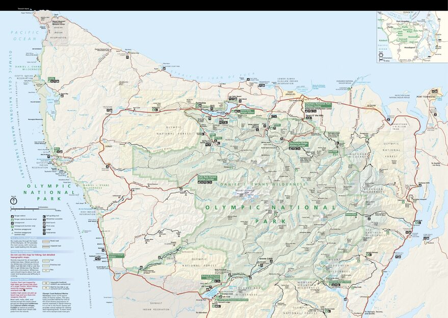 Official NPS map of Olympic (Unigrid)