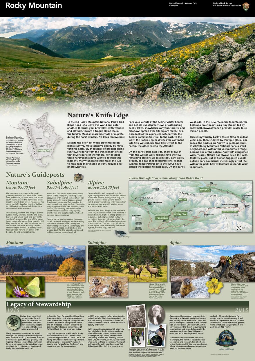 Official NPS map of Rocky Mountain (Unigrid)