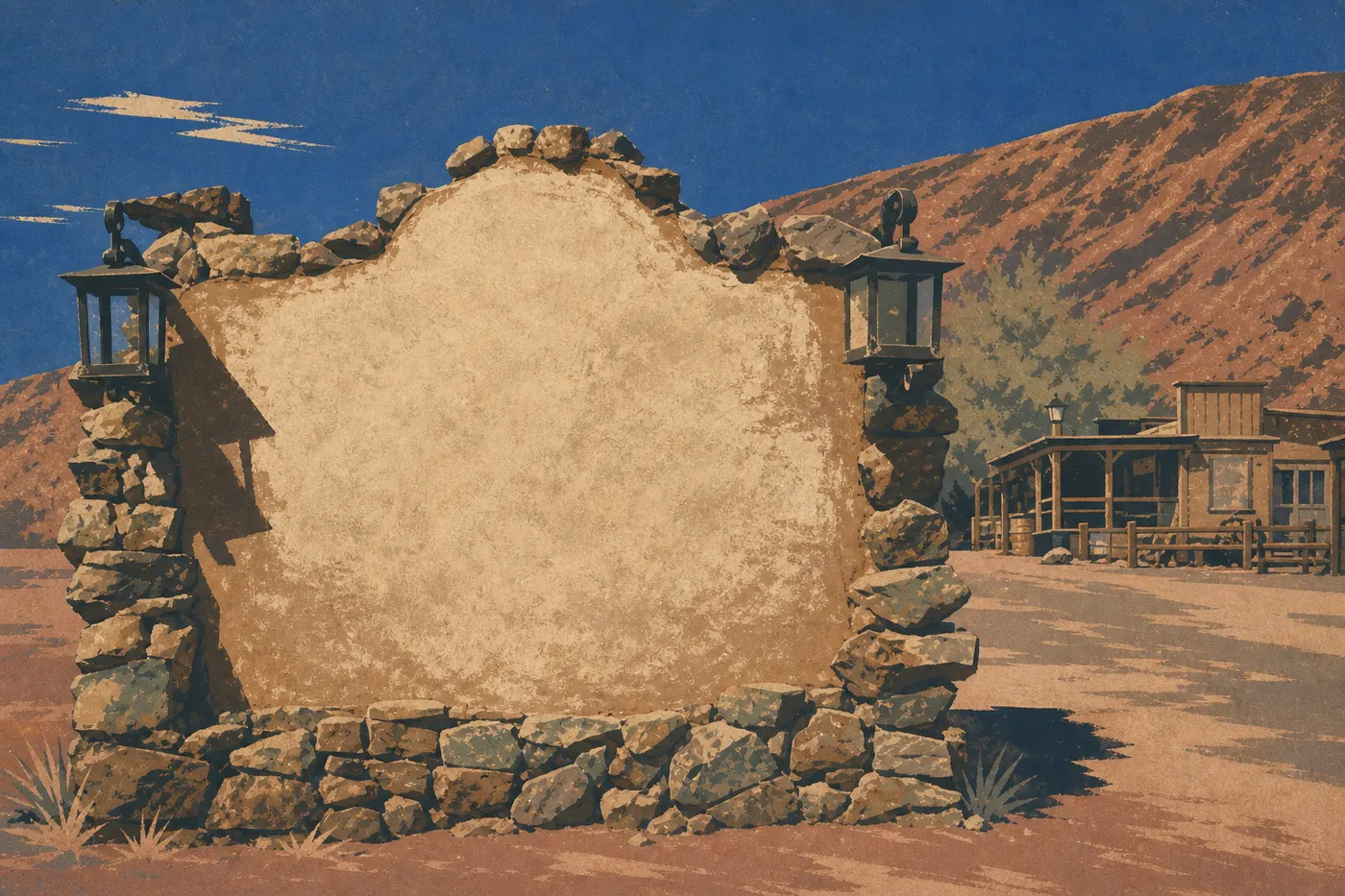La ville fantôme de Calico, ancien camp minier d’argent près de Barstow.