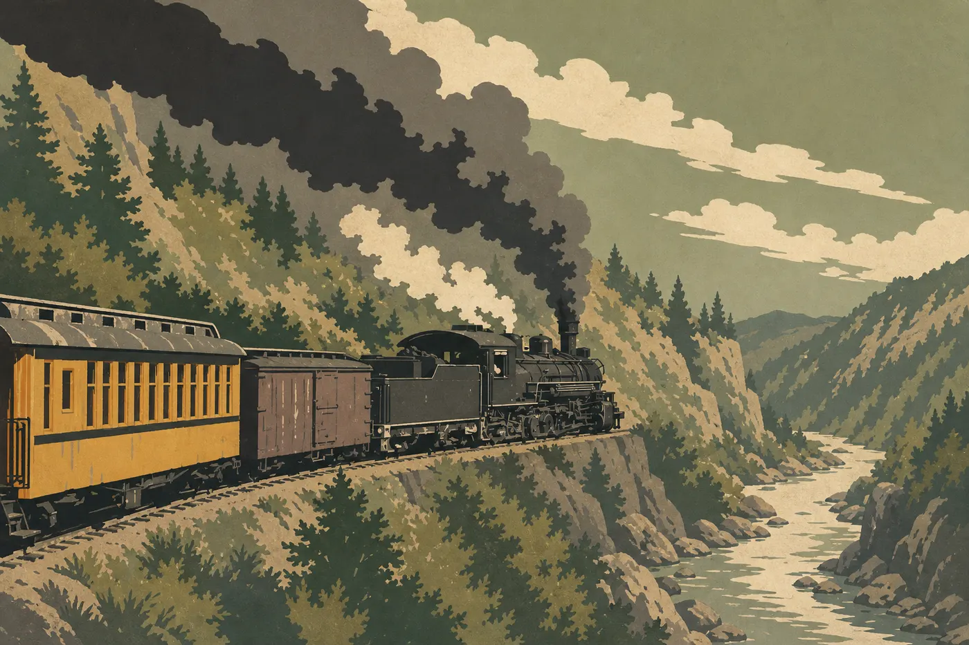 Le train à vapeur de Durango and Silverton remonte le canyon de l’Animas.