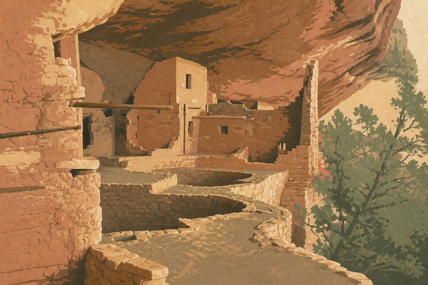 Cliff Palace, la plus vaste cité de falaise d’Amérique du Nord, à Mesa Verde.