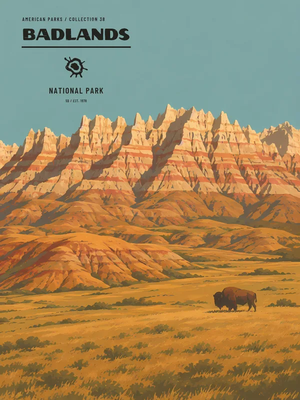Badlands National Park Poster