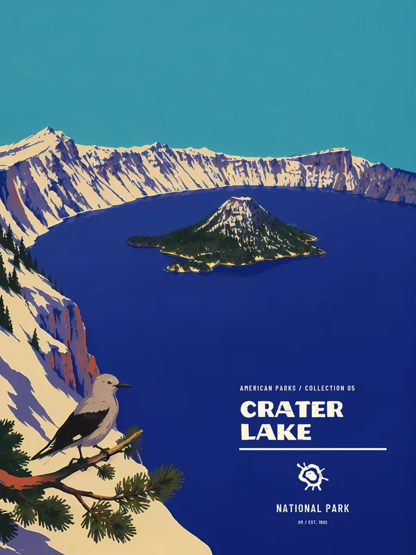 Crater Lake National Park Poster