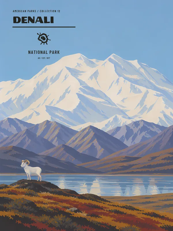 Denali National Park Poster
