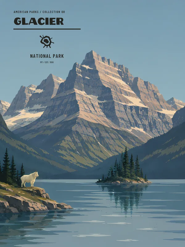 Glacier National Park Poster