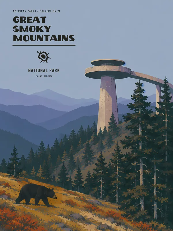 Great Smoky Mountains National Park Poster