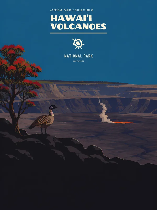 Hawaiʻi Volcanoes National Park Poster