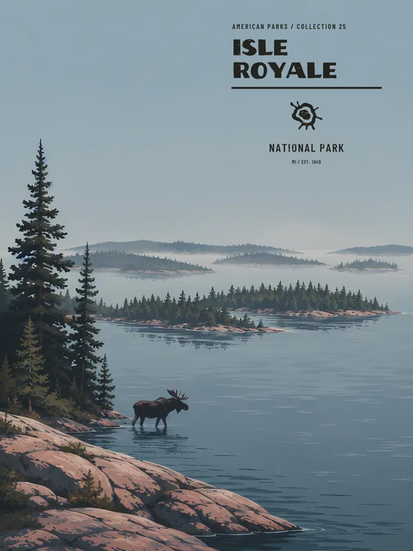 Isle Royale National Park Poster