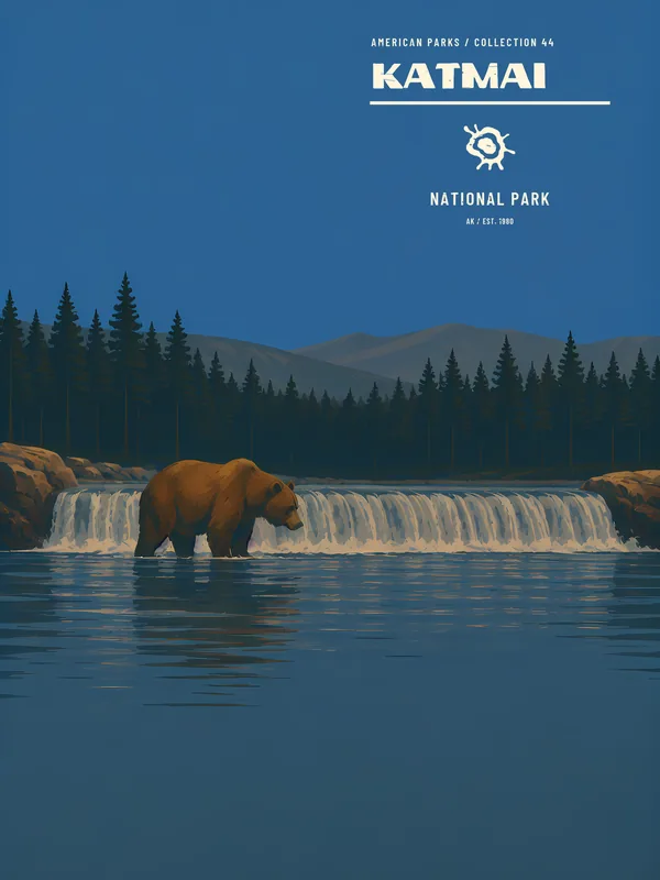Katmai National Park Poster