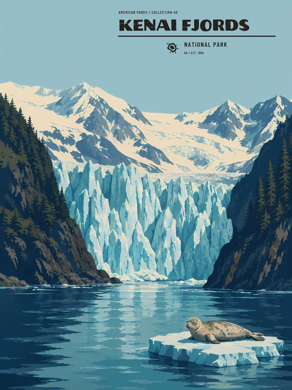 Kenai Fjords National Park Poster