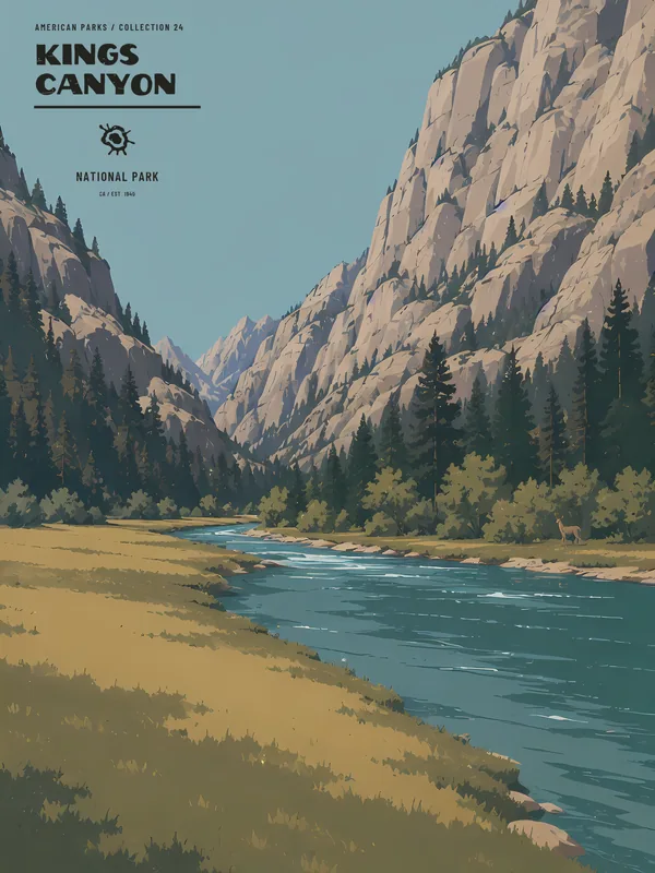 Kings Canyon National Park Poster