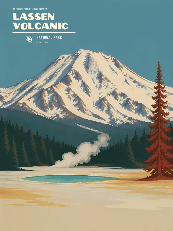 Lassen Volcanic National Park Poster