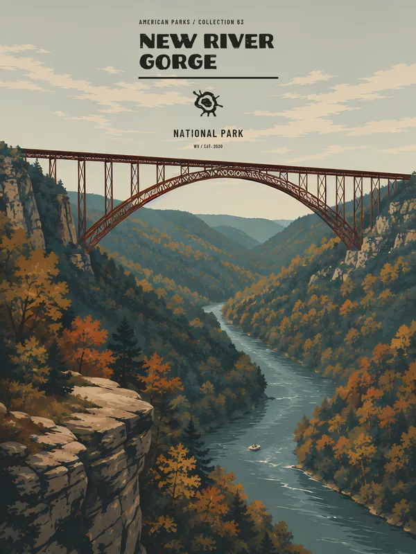 New River Gorge National Park Poster