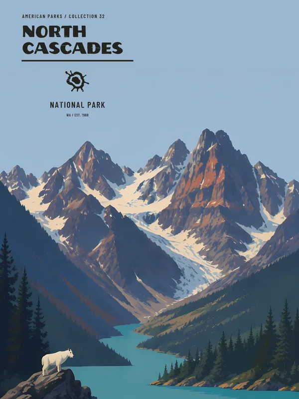 North Cascades National Park Poster