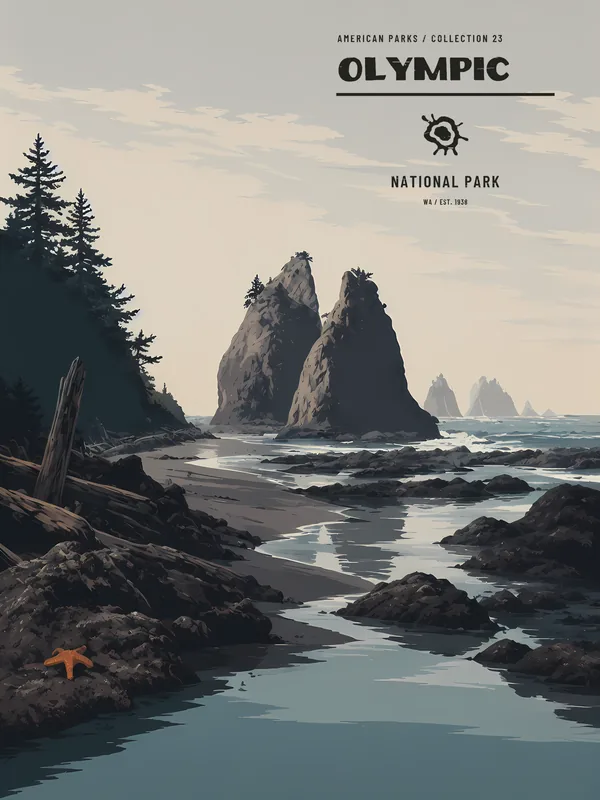Olympic National Park Poster
