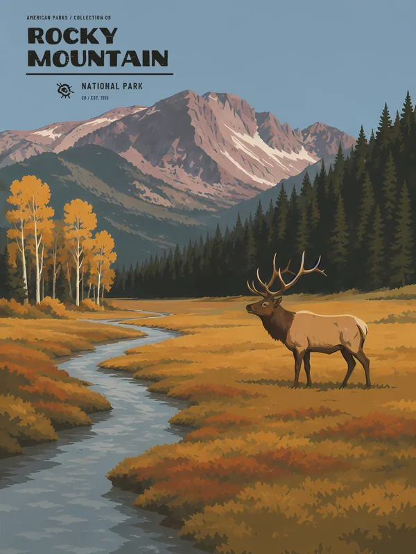 Rocky Mountain National Park Poster