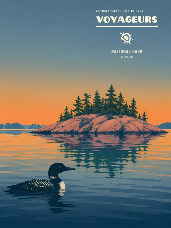 Voyageurs National Park Poster