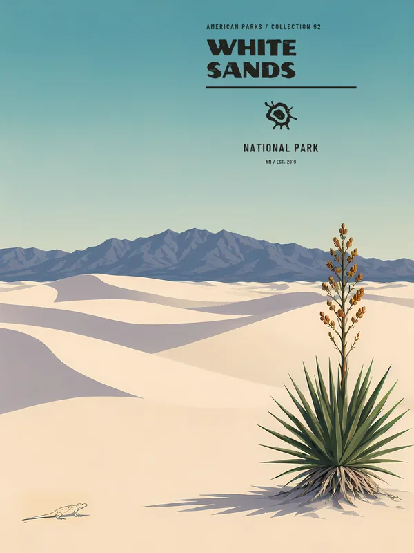 White Sands National Park Poster