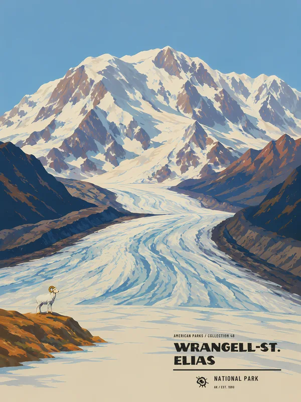Wrangell–St. Elias National Park Poster