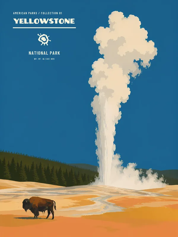 Poster Yellowstone National Park