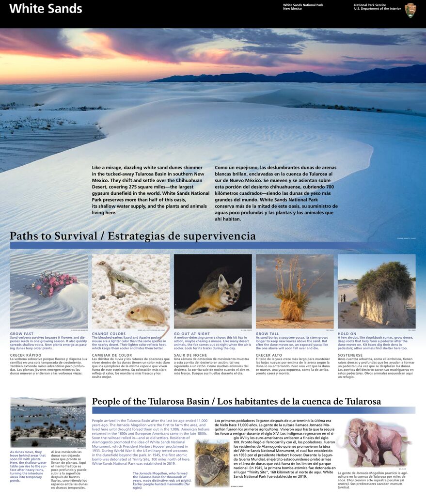 Official NPS map of White Sands (Unigrid)